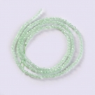 190 facetierte runde Perlen Ø 2mm satin lt green