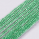 190 facetierte runde Perlen Ø 2mm satin mai green