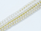 #16 1 Strang - 4,0 mm Glaswachsperlen - cream