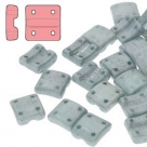 #02.03 - 25 Stück FIXER Beads 8x7 mm - Chalk White Green Luster