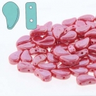 #06.01 - 25 Stück Paisley Beads 8x5 mm - Opaque Red Shimmer