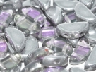 20 Stück Semi Circle Bead 5x10mm - Crystal Vitrail Lt