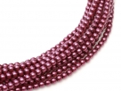 02010/70479 - 1 Strang Perlen Ø 2 mm rund - dk magenta pearl-coating