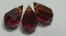 1 facetierter Tropfen 6x10 mm Dark Topaz