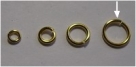 20 Stück Biegeringe 10x1,2mm dick - goldfarben