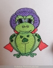 Stickdatei Frosch #4