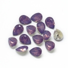 1 Resin Tear Stone, 10x14 mm - Cyclamen Opal