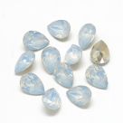 1 Resin Tear Stone, 10x14 mm - White Opal