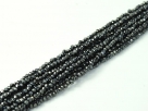 200 facetierte Rondelle 1,5*1mm Black Hematite