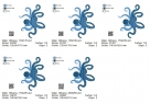 Stickdatei FSL - Oktopus  --- Design Pack