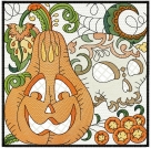 Stickdatei FSL - Jacobean-Pumpkin-002 --- Design Pack