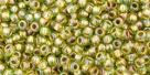 10g TOHO SeedBeads 15/0 TR-15-0996 Gold-Lined  Rainbow Peridot