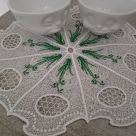 Stickdatei Lace - Deckchen-Set Nr. 18 (130x170,150x200, und 172x340 mm) Schneeglöckchen --- SUPER-Set