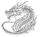 LineArt - Drachen-3 --- SUPER-Set