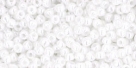 10 g TOHO Seed Beads 11/0 TR-11-0121 - Opaque-Lustered White