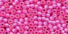 10 g TOHO Seed Beads 11/0 TR-11-2106 -  Dk Pink Opal Silver-Lined (A,B;D)