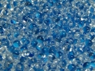 #13.00 - 10 g cz. Farfalle 4x2 mm tr. crystal blau-lined