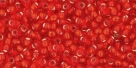 10 g TOHO Seed Beads 11/0 TR-11-0025 F Siam Ruby Light Silver-Lined Frosted (A,D)