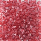 #09.00 - 25 Stück - 4,0 mm Crystal Bicone crystal red wax