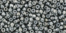 10 g TOHO Seed Beads 11/0 TR-11-0282 - Inside-Color Grey/Gun Metal (E)