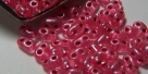 #10 10g Preciosa® TwinBeads dark rose perl silver-lined