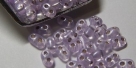 #11 10g Preciosa® TwinBeads lt lilac perl silver-lined