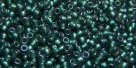 10 g TOHO Seed Beads 11/0 TR-11-0270 F - Tr.-Crystal Matte Teal-Lined (E)