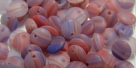 #06.1 - 50 Stück Lentils 6x2,5 mm tr. matt rosé multicolor