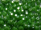 #12 50 Stück - 4,0 mm Glasschliffperlen - green silk hematit