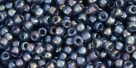 10 g TOHO Seed Beads 11/0 TR-11-1820 - Inside-Color Rainbow Gray/Opaque Gray Lined