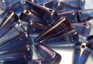 #16 - 10 Stck. Spike-Bead 7x17mm - tr. vega lustered