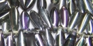 #58 - 30 Stück Dagger 16*5 mm tr. purple half labrador