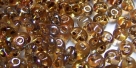 #91 10g Preciosa® TwinBeads chrystal travertin hemat.-coating