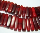 1 Strang Hornsticks ca. 20 x 5mm rot