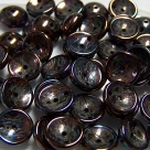 #31 - 25 Stck. Piggy-Beads 4x8mm - jet vega iris