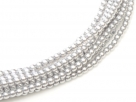 02010/70483 - 1 Strang Perlen Ø 2 mm rund - silver grey pearl-coating