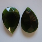 #02 - 1 Tropfen facetiert 49x32x13mm (LxBxH) - tr. olivine