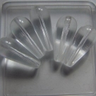 #01 - 10 Glastropfen 20x9mm crystal