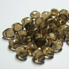 10 Rouch Cut Briolette 5*7mm smoky topaz