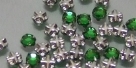 30 Stück Preziosa - Roses Montées Ø 4mm - Peridot