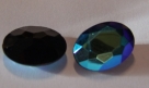 #19 - 1 Cabochon facetiert 18x13x7mm (LxBxH) - jet AB