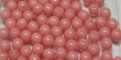 #76 1 Strang - 4,0 mm Glasperlen - coral pink paint coating (±120 Stück)