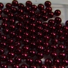 #12 50 Stück - 4,0 mm Glaswachsperlen - burgundy