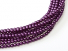 02010/75478 - 1 Strang Perlen Ø 2 mm rund - grape pearl-coating satin